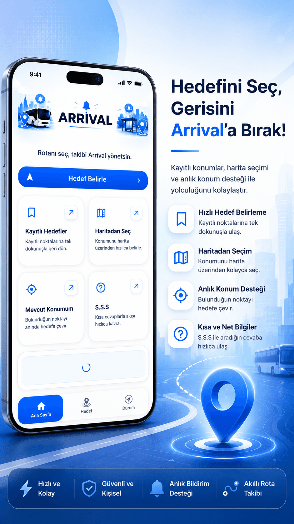 Arrival - Konum Alarmı öne çıkan deneyim