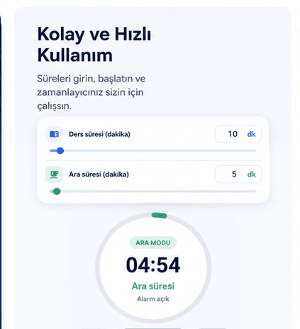 Ders Süre Takip ekran 1